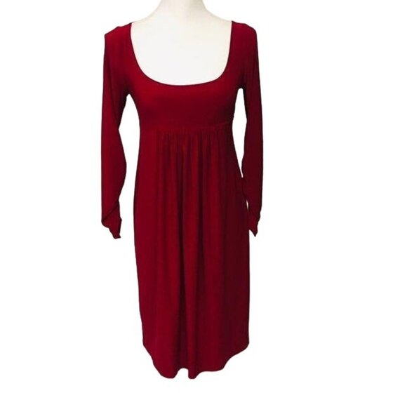 Norma Kamali Dress Womens S Used Red Stretch Excellent Used Condition - Picture 3 of 15